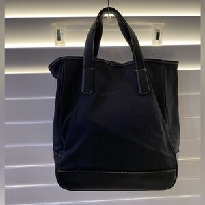 Coach Tote Bag PREOWNED black fabric inside clean  great tote VINTAGE